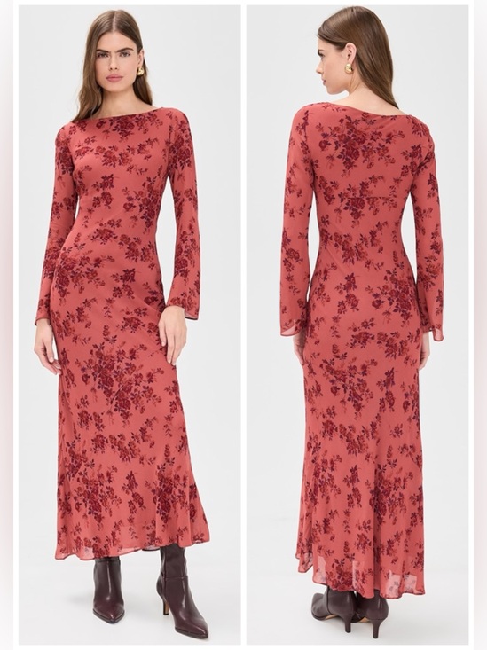 Reformation Dresses & Skirts - REFORMATION Ersa Maxi Red Floral Dress SZ M